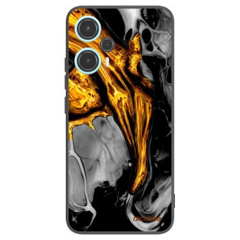 Picasee Μαύρη θήκη σιλικόνης για Xiaomi Poco F5 - Black Gold