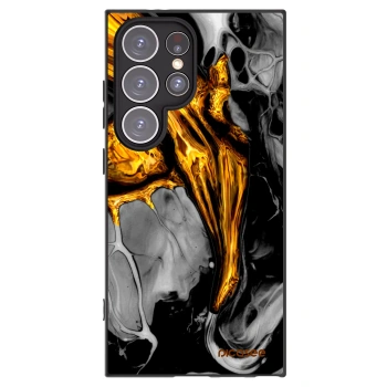 Picasee Μαύρη θήκη σιλικόνης για Samsung Galaxy S24 Ultra S928B 5G - Black Gold
