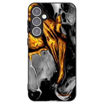 Picasee Μαύρη θήκη σιλικόνης για Samsung Galaxy S23 FE S711B - Black Gold