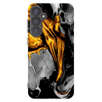 Picasee διαφανής θήκη σιλικόνης Samsung Galaxy S23 FE S711B - Black Gold