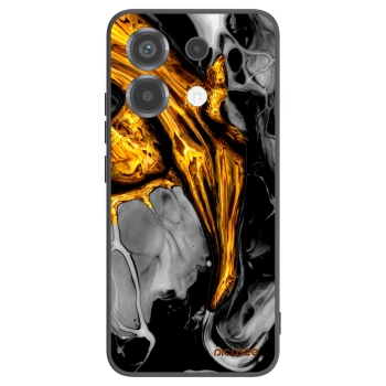 Picasee Μαύρη θήκη σιλικόνης για Xiaomi Poco X6 - Black Gold