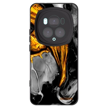 Picasee Μαύρη θήκη σιλικόνης για Honor Magic6 Pro - Black Gold