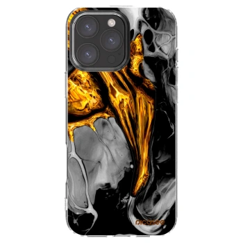 Picasee διαφανής θήκη σιλικόνης Apple iPhone 16 Pro Max - Black Gold