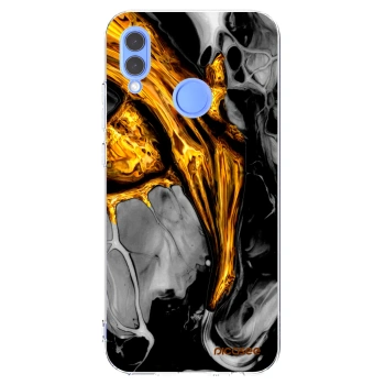 Picasee διαφανής θήκη σιλικόνης Huawei P Smart 2019 - Black Gold