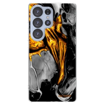 Picasee διαφανής θήκη σιλικόνης Samsung Galaxy S25 Ultra 5G - Black Gold