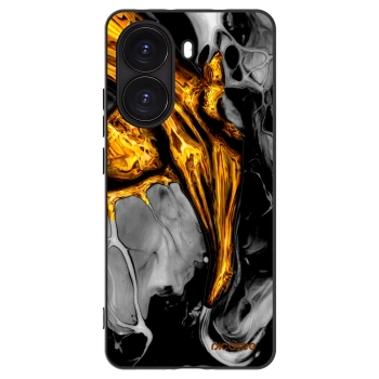Picasee Μαύρη θήκη σιλικόνης για Xiaomi Poco X7 Pro 5G - Black Gold