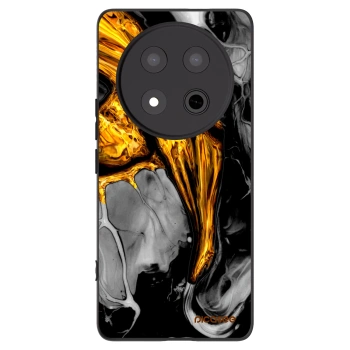 Picasee Μαύρη θήκη σιλικόνης για Honor Magic7 Lite 5G - Black Gold