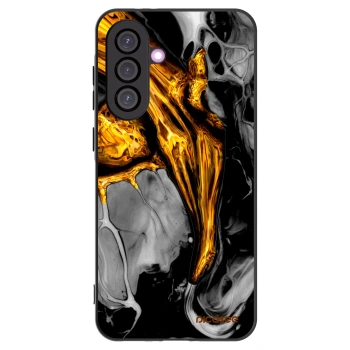 Picasee Μαύρη θήκη σιλικόνης για Samsung Galaxy A56 5G A566B - Black Gold