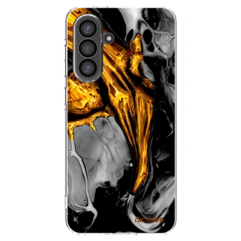 Picasee διαφανής θήκη σιλικόνης Samsung Galaxy A56 5G A566B - Black Gold