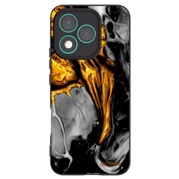 Picasee Μαύρη θήκη σιλικόνης για Honor 400 Lite 5G - Black Gold