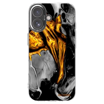 Picasee διαφανής θήκη σιλικόνης Apple iPhone 17 - Black Gold