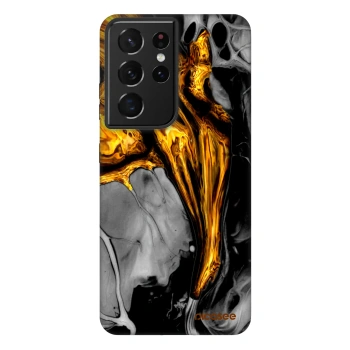 Picasee Fashion Case για Samsung Galaxy S21 Ultra 5G G998B - Black Gold