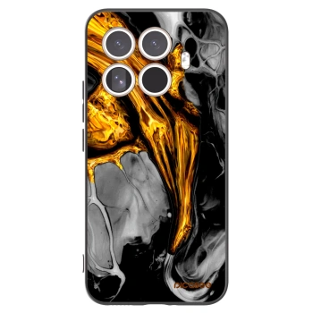 Picasee Μαύρη θήκη σιλικόνης για Xiaomi 15T Pro - Black Gold