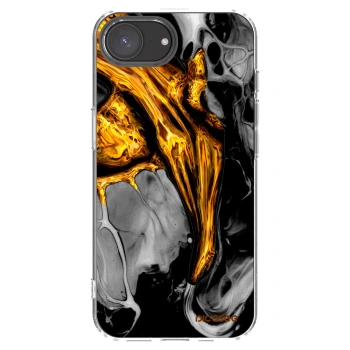 Picasee διαφανής θήκη σιλικόνης Apple iPhone 17e - Black Gold