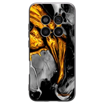 Picasee Μαύρη θήκη σιλικόνης για Honor Magic8 Pro 5G - Black Gold