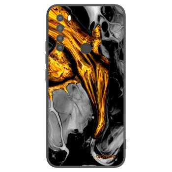 Picasee Μαύρη θήκη σιλικόνης για Xiaomi Redmi Note 8 - Black Gold