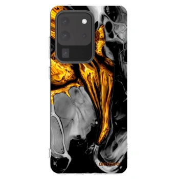 Picasee διαφανής θήκη σιλικόνης Samsung Galaxy S20 Ultra 5G G988F - Black Gold