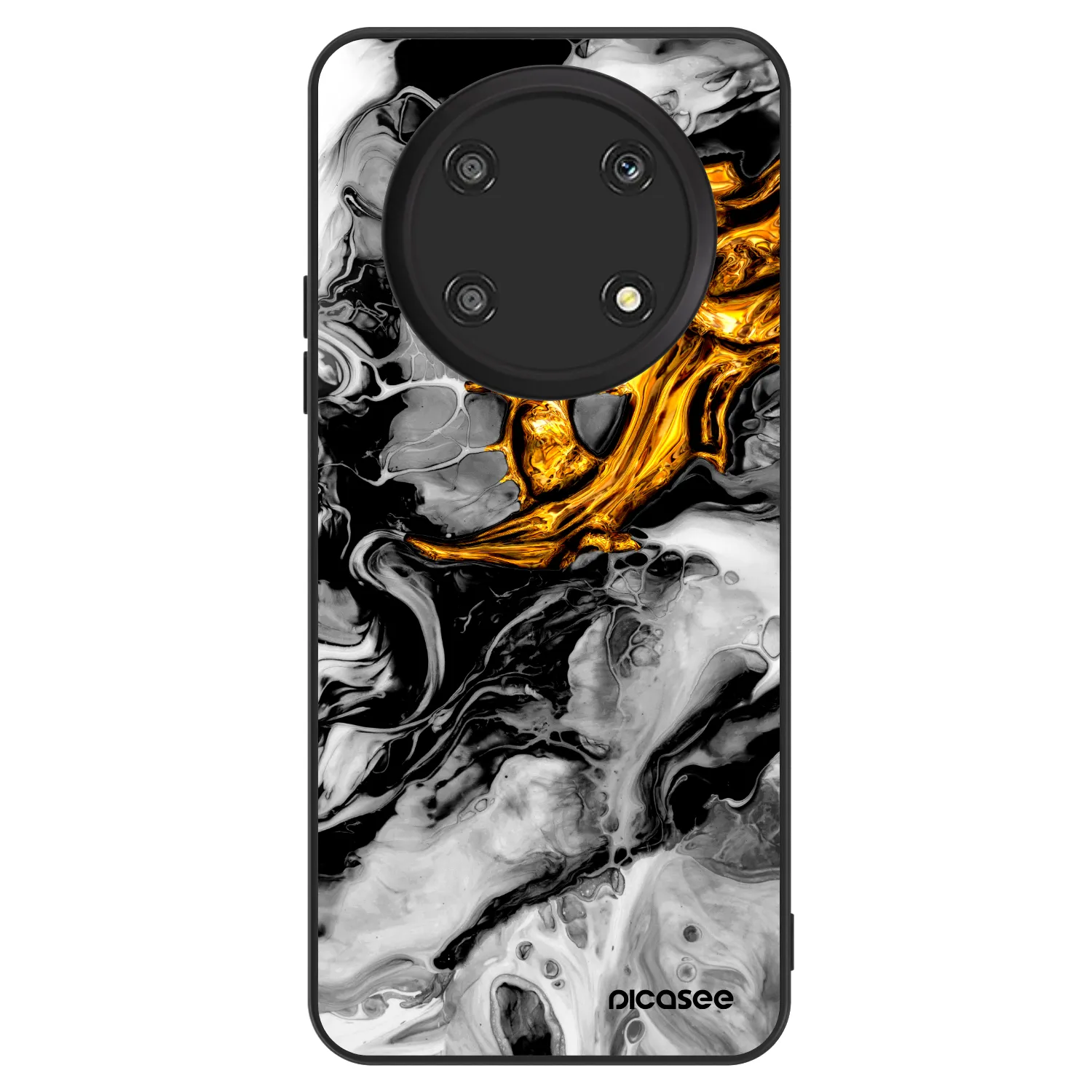 Picasee ULTIMATE CASE για Honor Magic4 Lite 5G - Black Gold 2