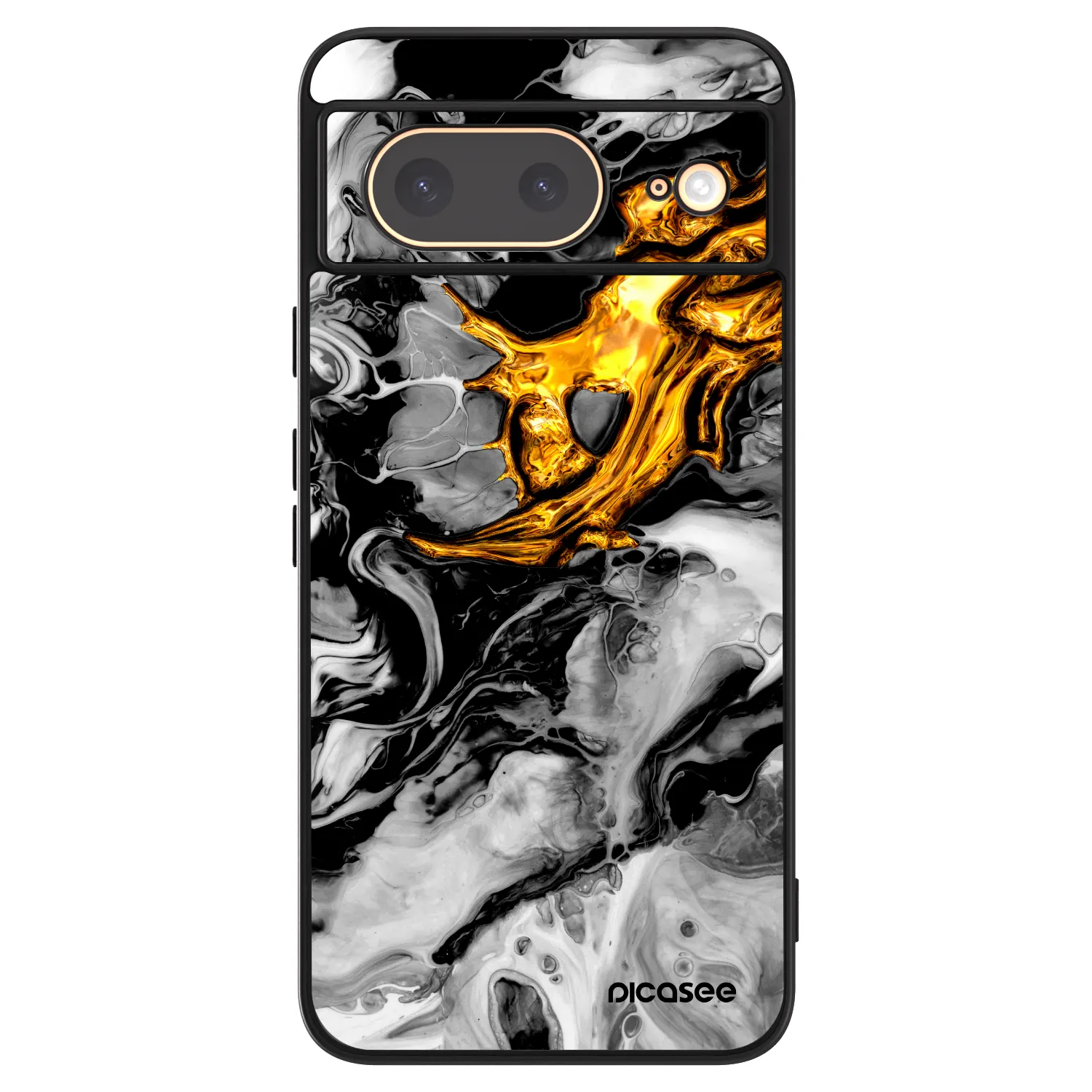 Picasee ULTIMATE CASE για Google Pixel 8 - Black Gold 2