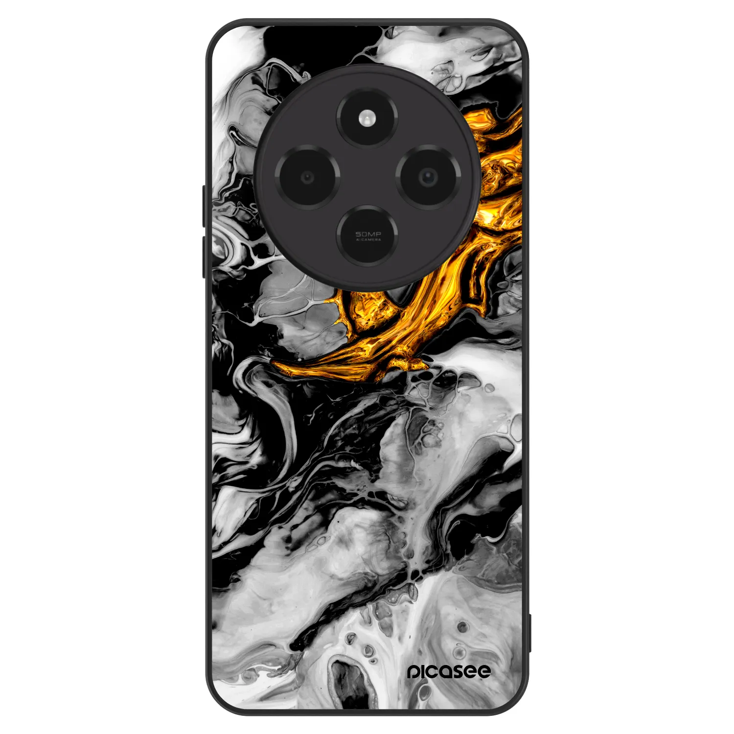 Picasee ULTIMATE CASE για Xiaomi Poco C75 - Black Gold 2