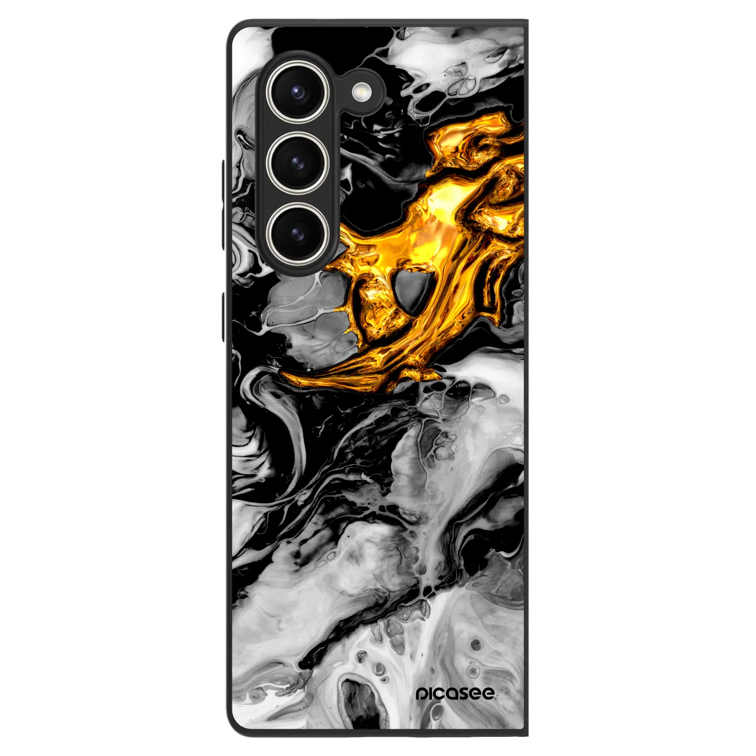 Picasee ULTIMATE CASE για Samsung Galaxy Z Fold5 5G - Black Gold 2