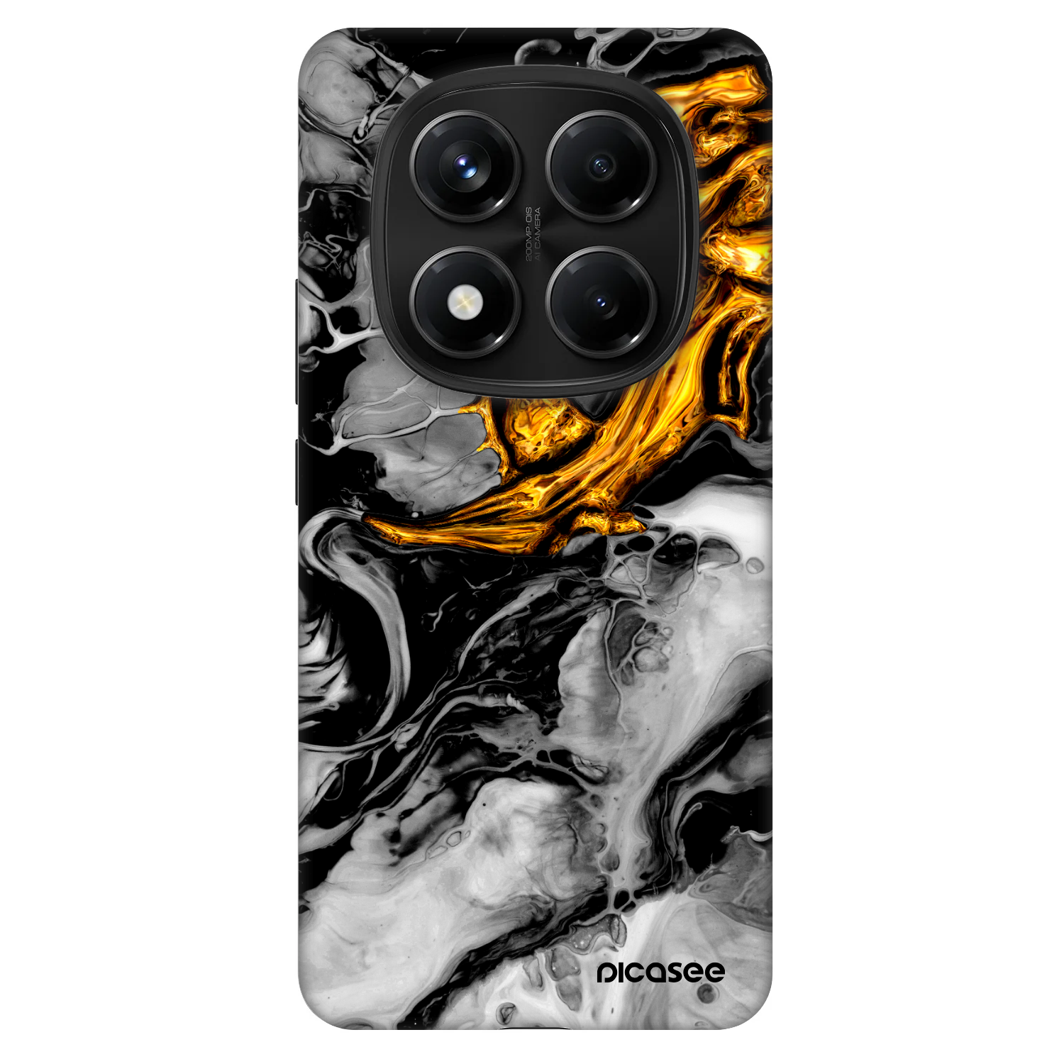 Picasee Fashion Case για Xiaomi Redmi Note 14 Pro 5G - Black Gold 2