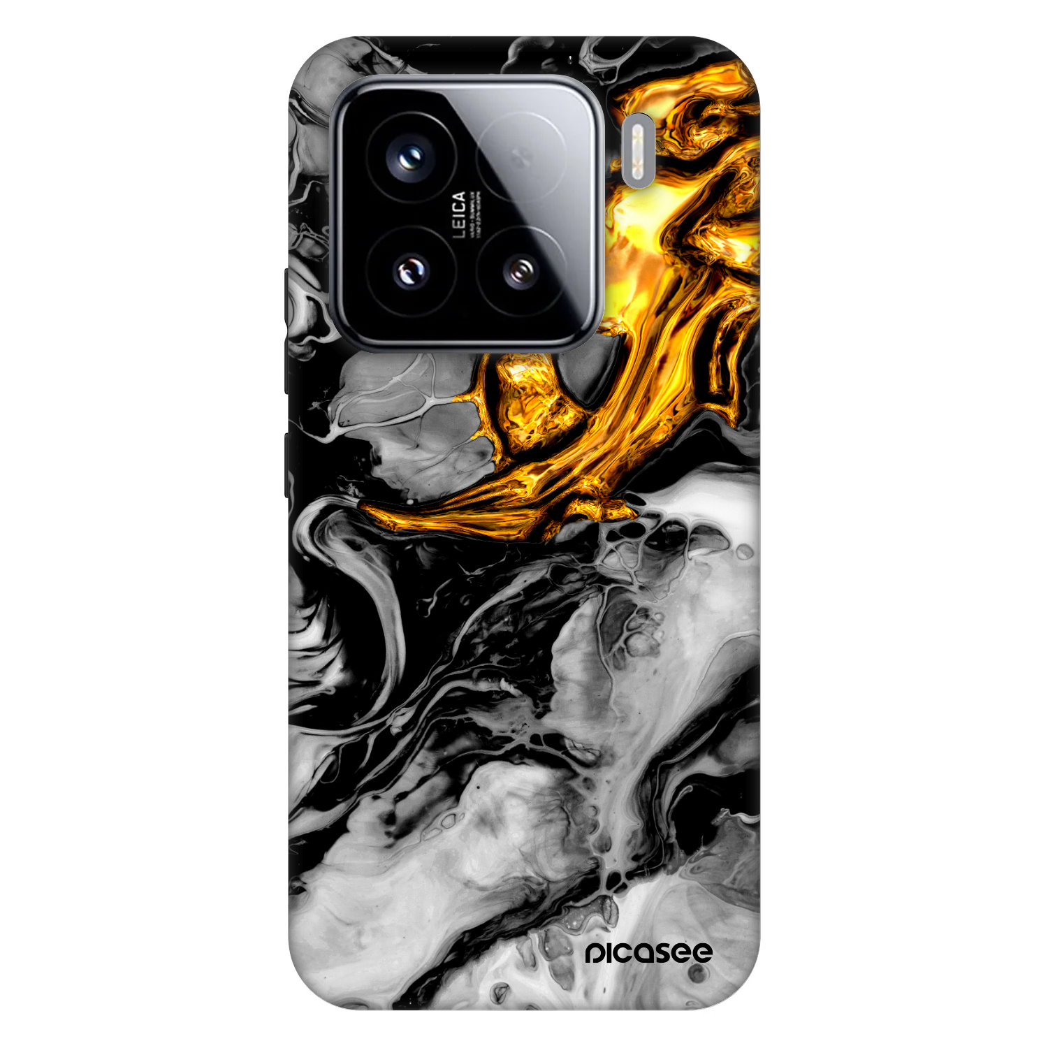 Picasee Fashion Case για Xiaomi 15 - Black Gold 2