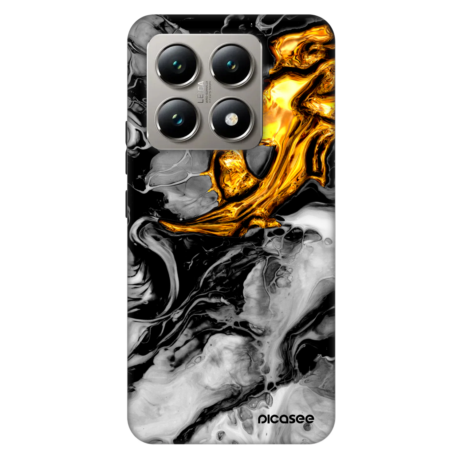 Picasee Fashion Case για Xiaomi 14T - Black Gold 2