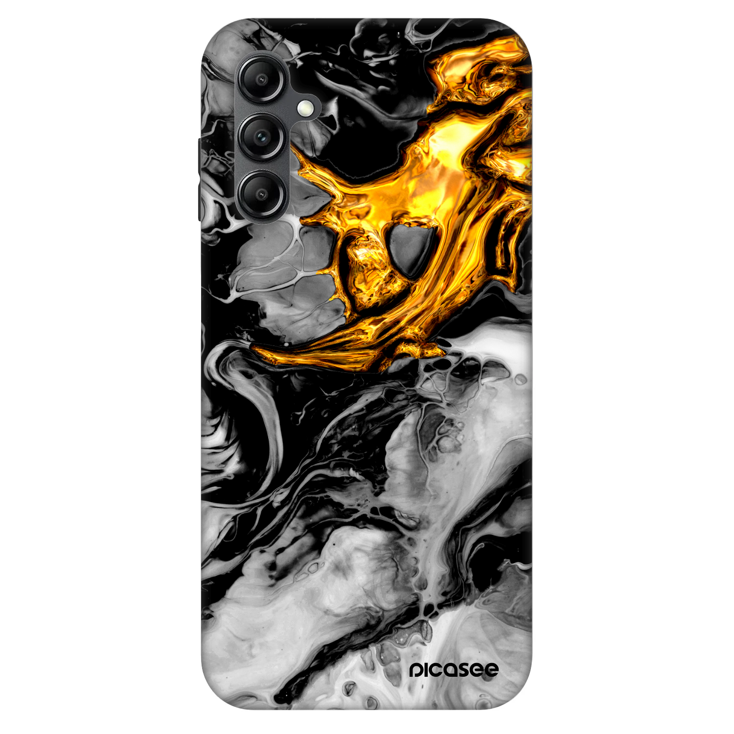 Picasee Fashion Case για Samsung Galaxy A16 5G - Black Gold 2
