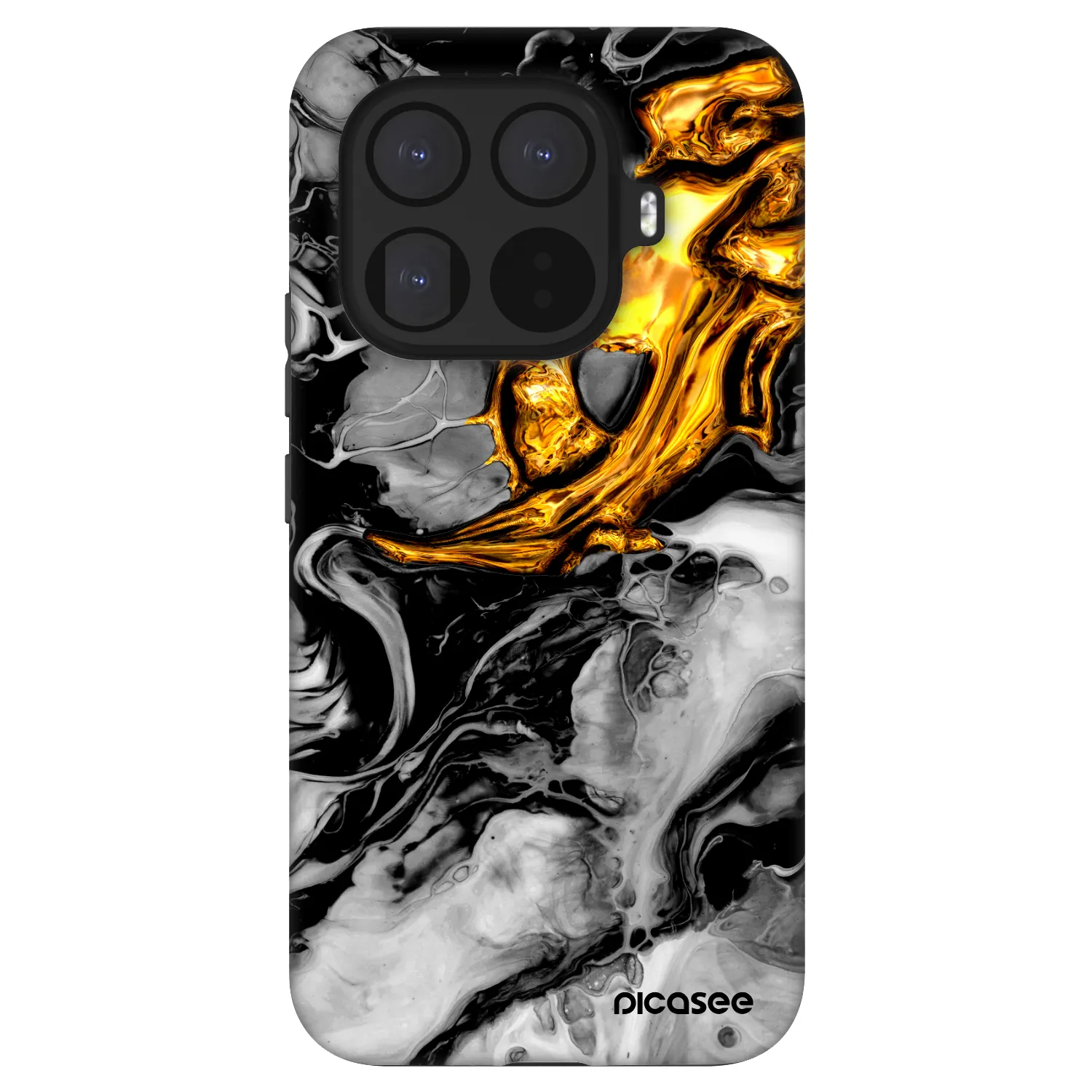 Picasee Fashion Case για Xiaomi 15T Pro - Black Gold 2
