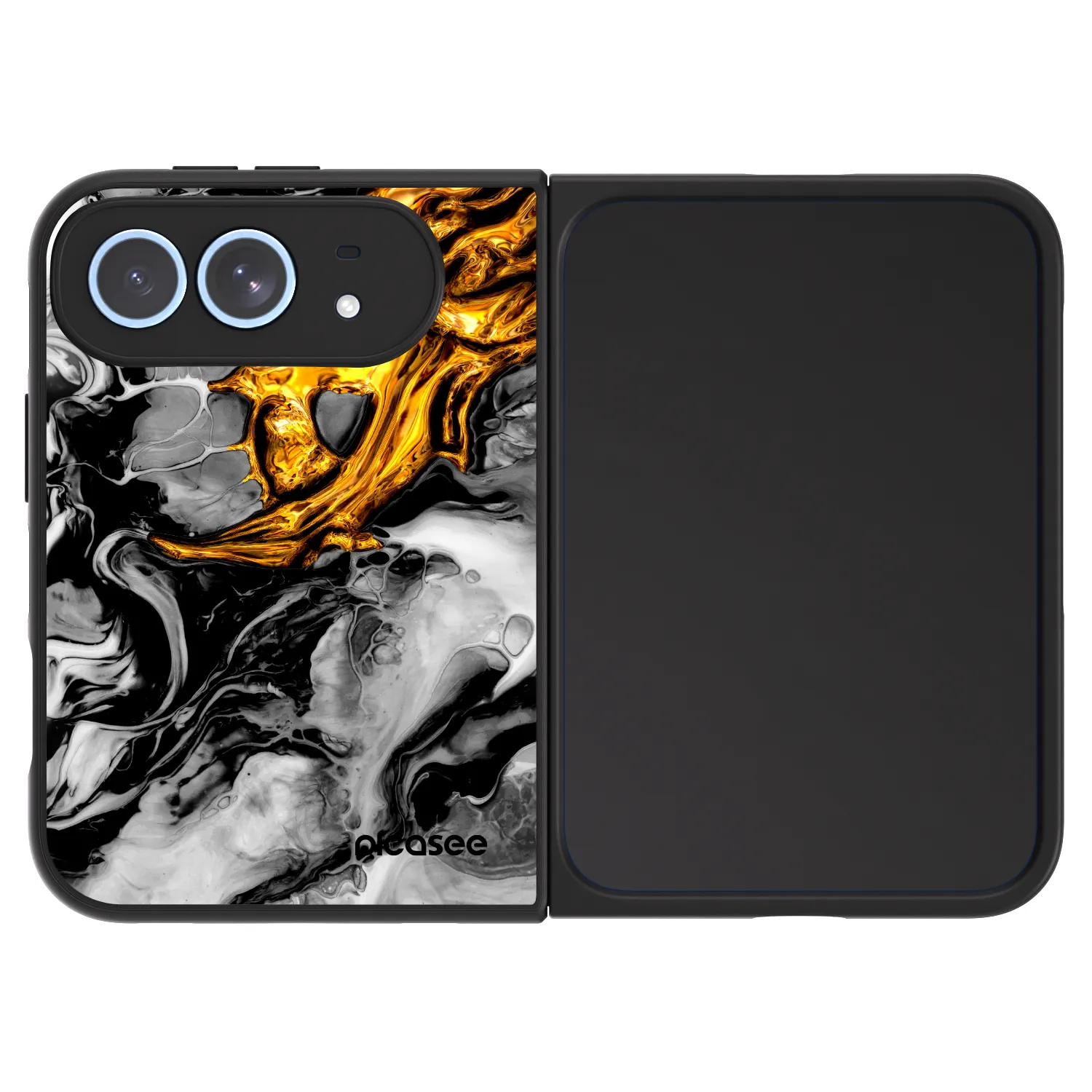 Picasee ULTIMATE CASE για Apple iPhone Duo - Black Gold 2