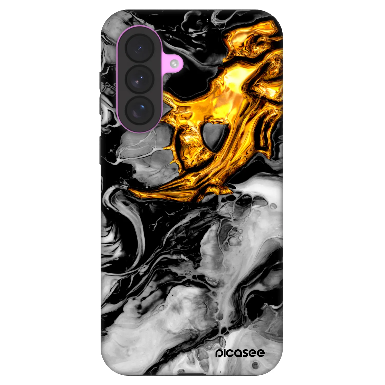 Picasee Fashion Case για Samsung Galaxy A37 - Black Gold 2