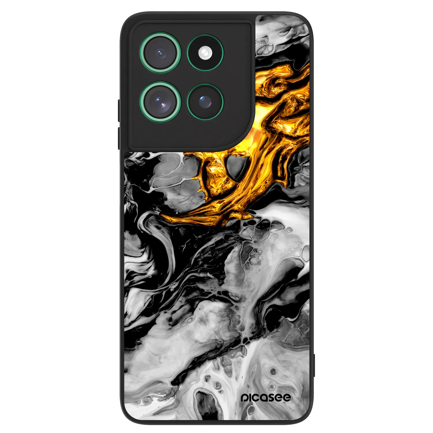 Picasee ULTIMATE CASE για Motorola Moto G57 Power - Black Gold 2