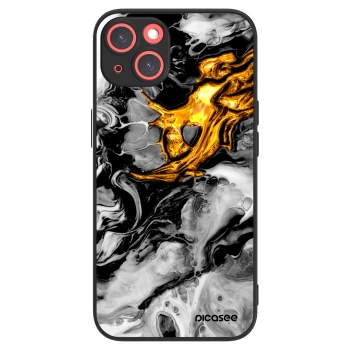 Picasee ULTIMATE CASE για Apple iPhone 13 - Black Gold 2