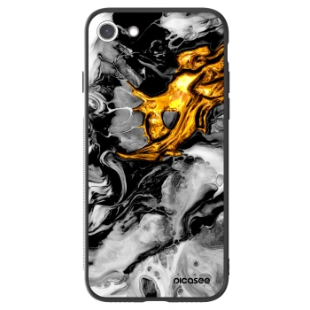 Picasee ULTIMATE CASE για Apple iPhone 8 - Black Gold 2