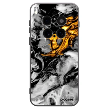 Picasee Μαύρη θήκη σιλικόνης για Vivo X300 Pro - Black Gold 2