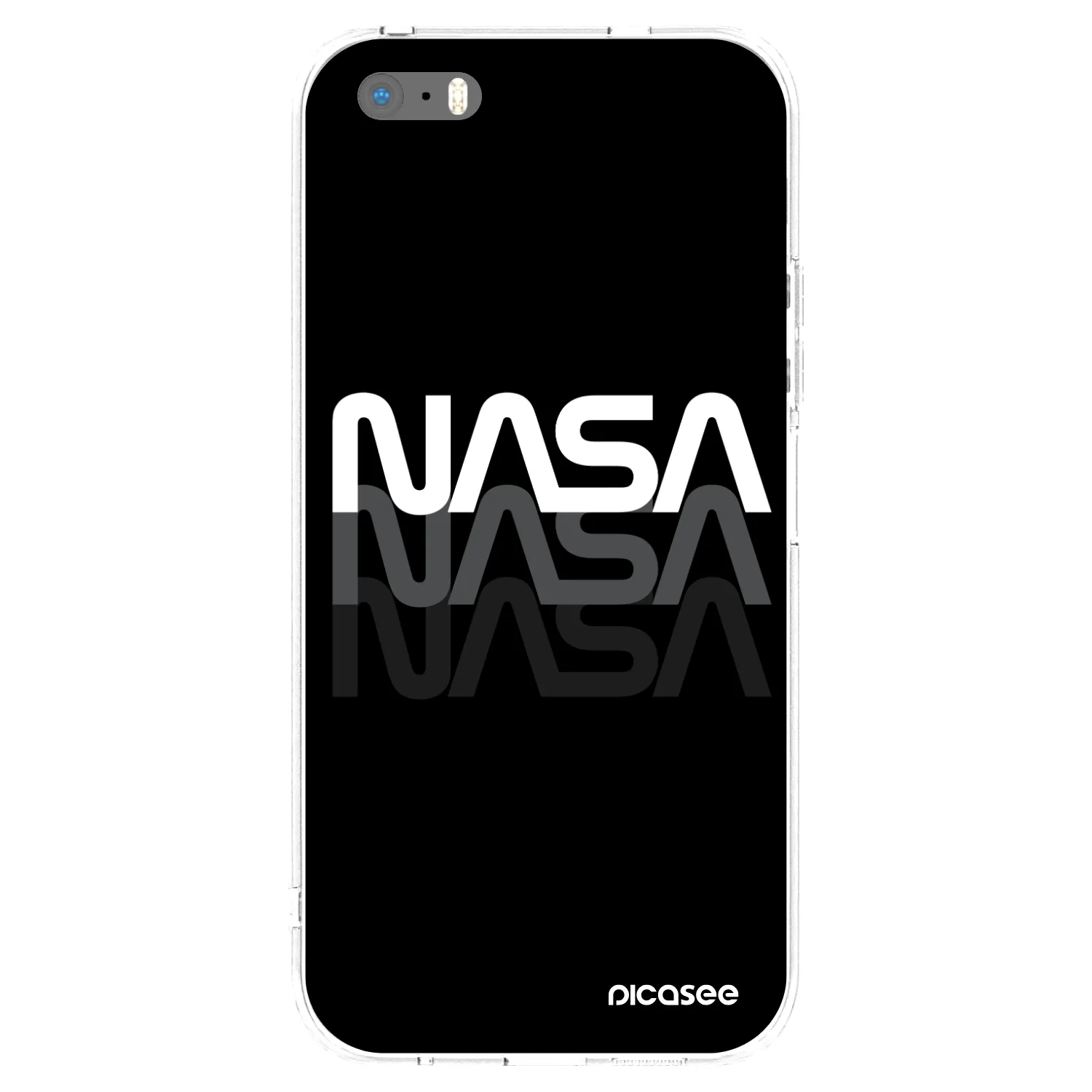 Picasee διαφανής θήκη σιλικόνης Apple iPhone 5/5S/SE - NASA Triple