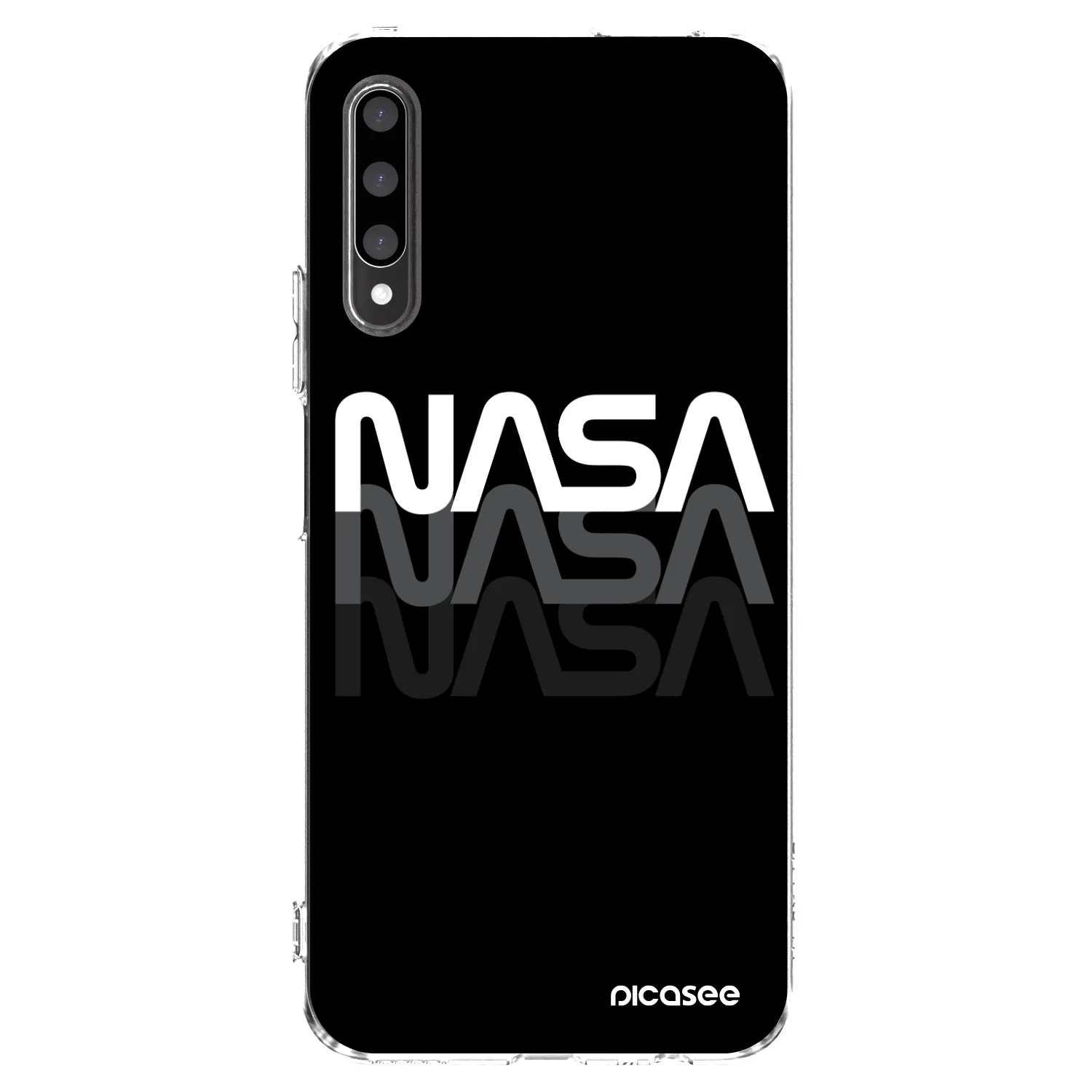 Picasee διαφανής θήκη σιλικόνης Honor 9X Pro - NASA Triple