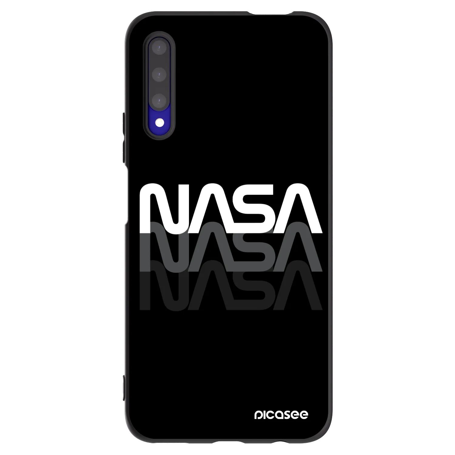 Picasee Μαύρη θήκη σιλικόνης για Honor 9X Pro - NASA Triple