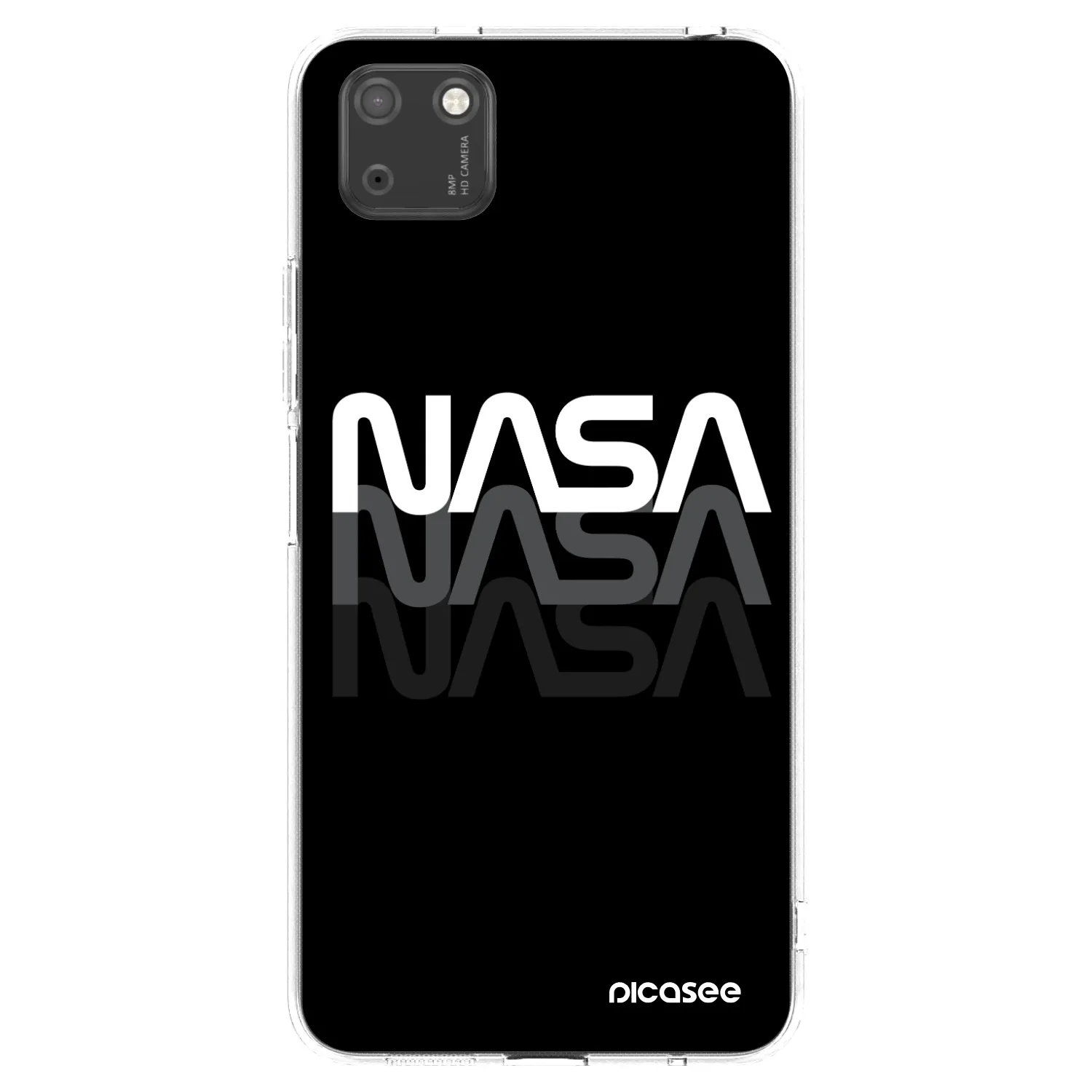 Picasee διαφανής θήκη σιλικόνης Huawei Y5P - NASA Triple