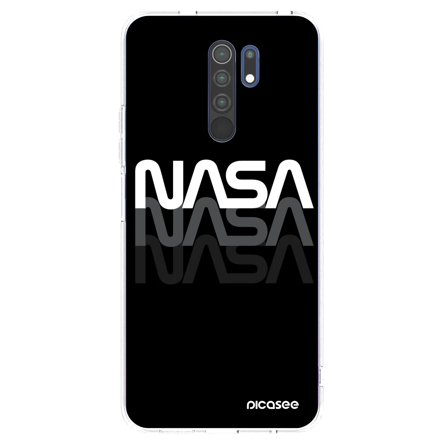 Picasee διαφανής θήκη σιλικόνης Xiaomi Redmi 9 - NASA Triple