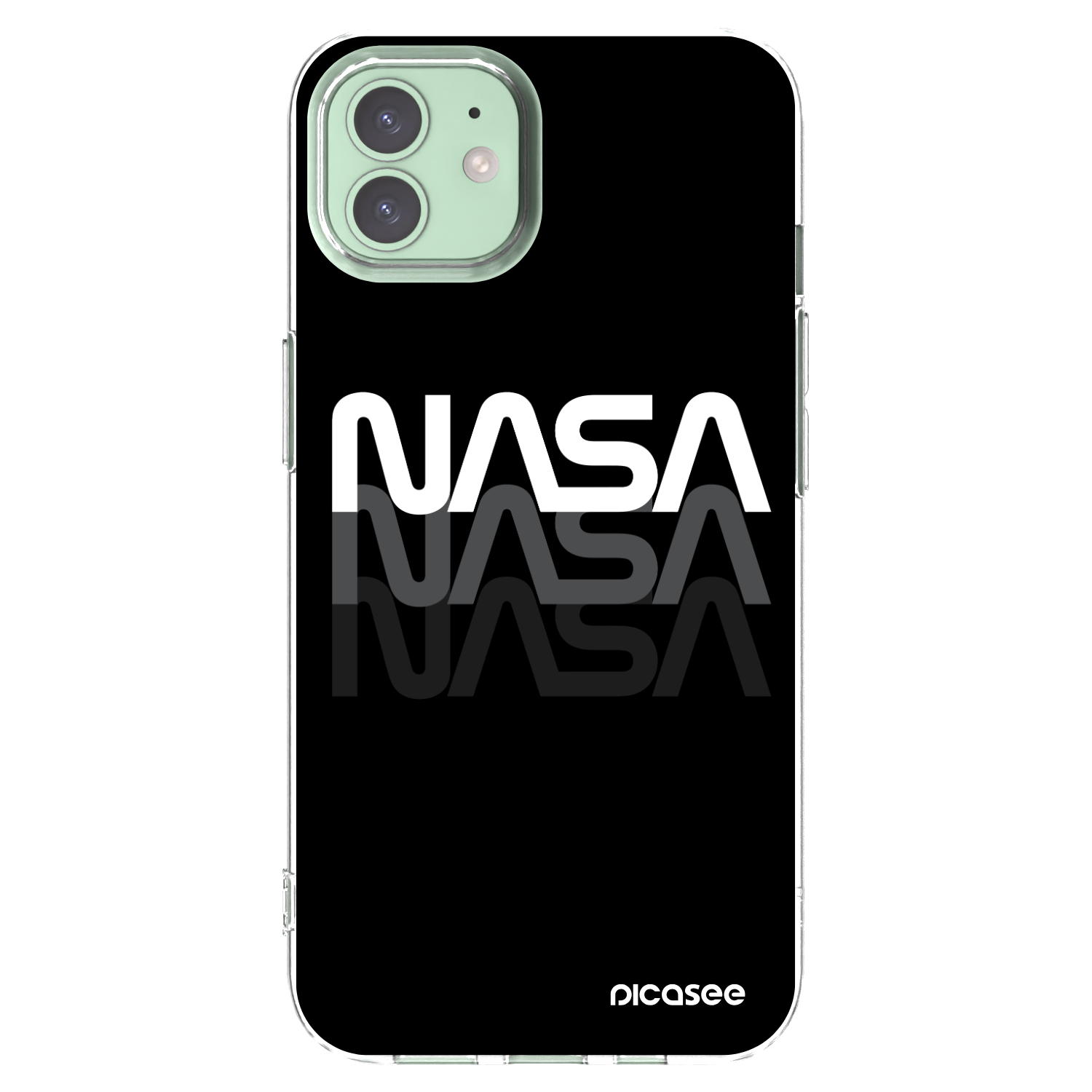 Picasee διαφανής θήκη σιλικόνης Apple iPhone 12 - NASA Triple