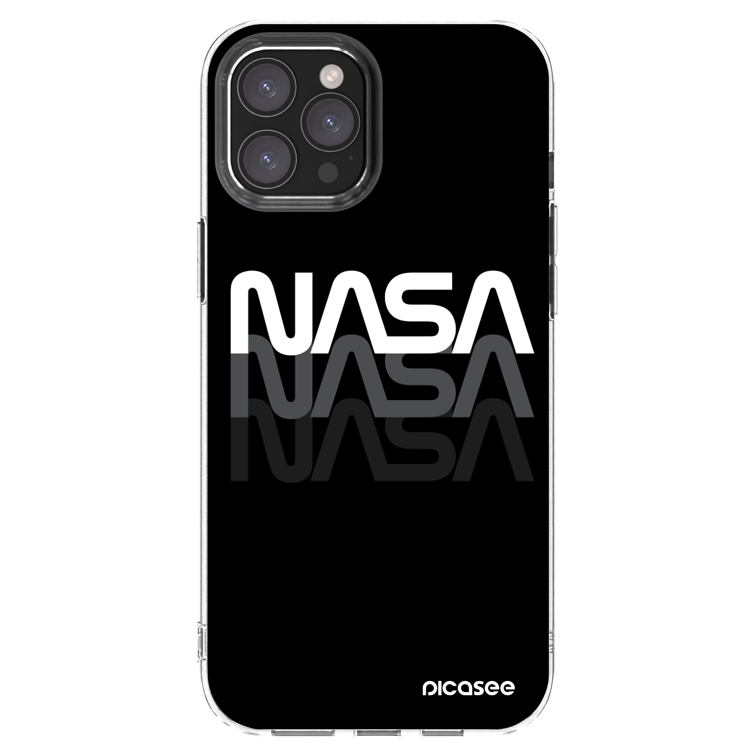 Picasee διαφανής θήκη σιλικόνης Apple iPhone 12 Pro Max - NASA Triple