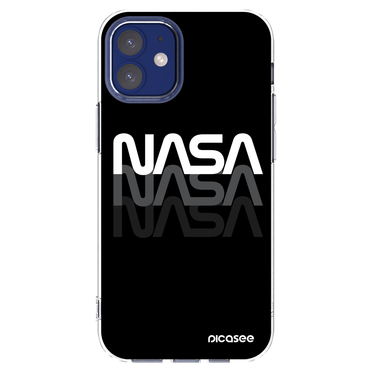 Picasee διαφανής θήκη σιλικόνης Apple iPhone 12 mini - NASA Triple