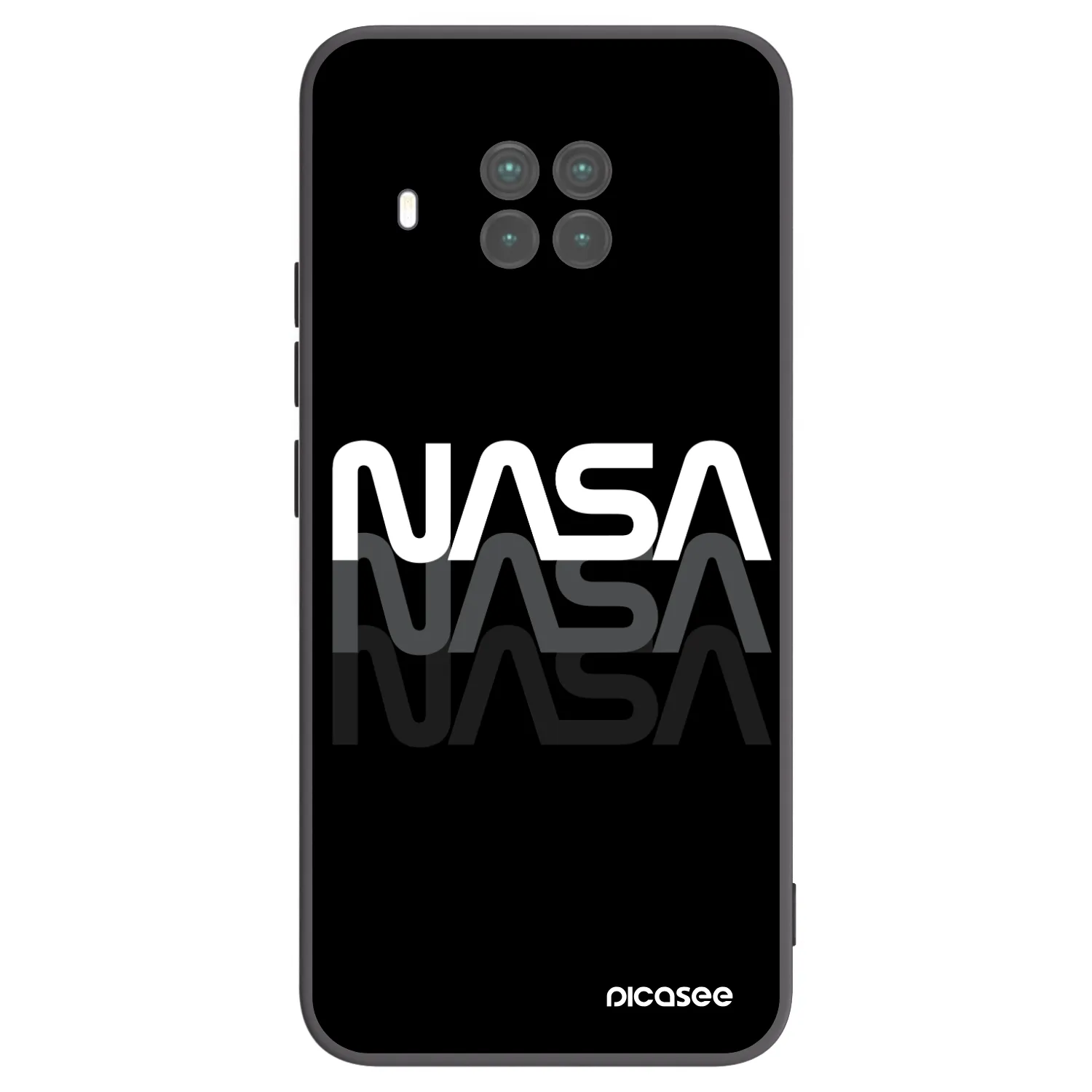 Picasee Μαύρη θήκη σιλικόνης για Xiaomi Mi 10T Lite - NASA Triple