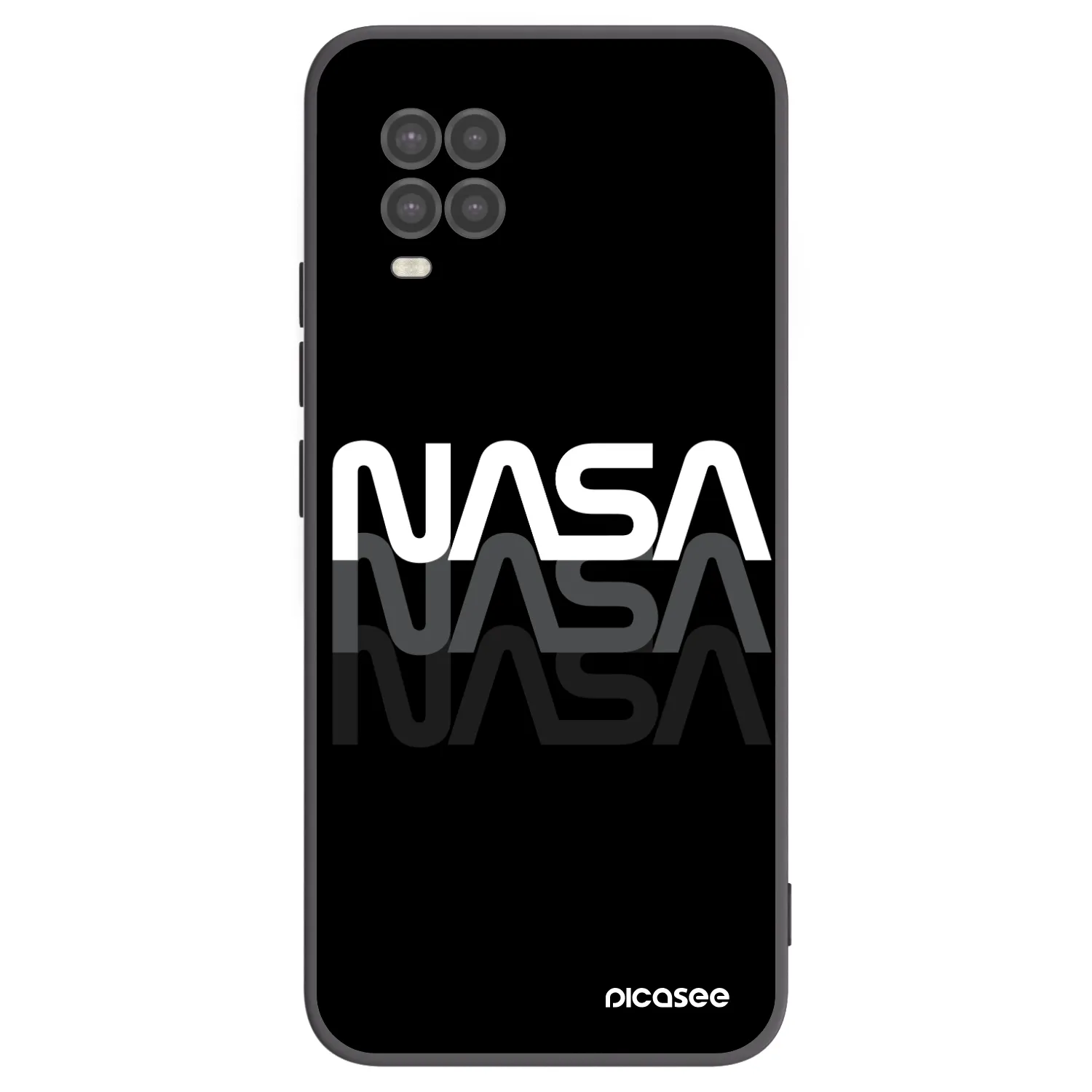 Picasee Μαύρη θήκη σιλικόνης για Xiaomi Mi 10 Lite - NASA Triple