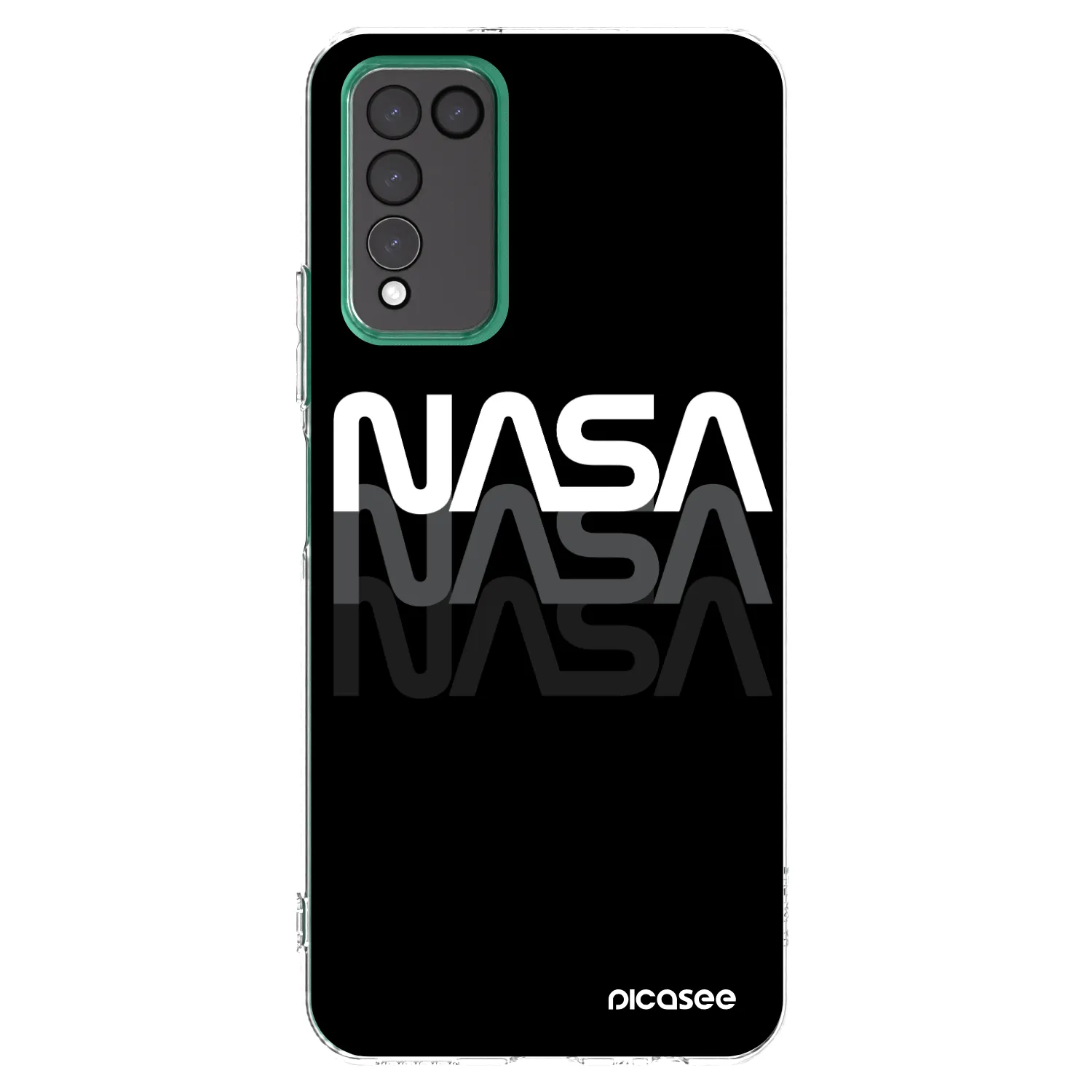 Picasee διαφανής θήκη σιλικόνης Honor 10X Lite - NASA Triple