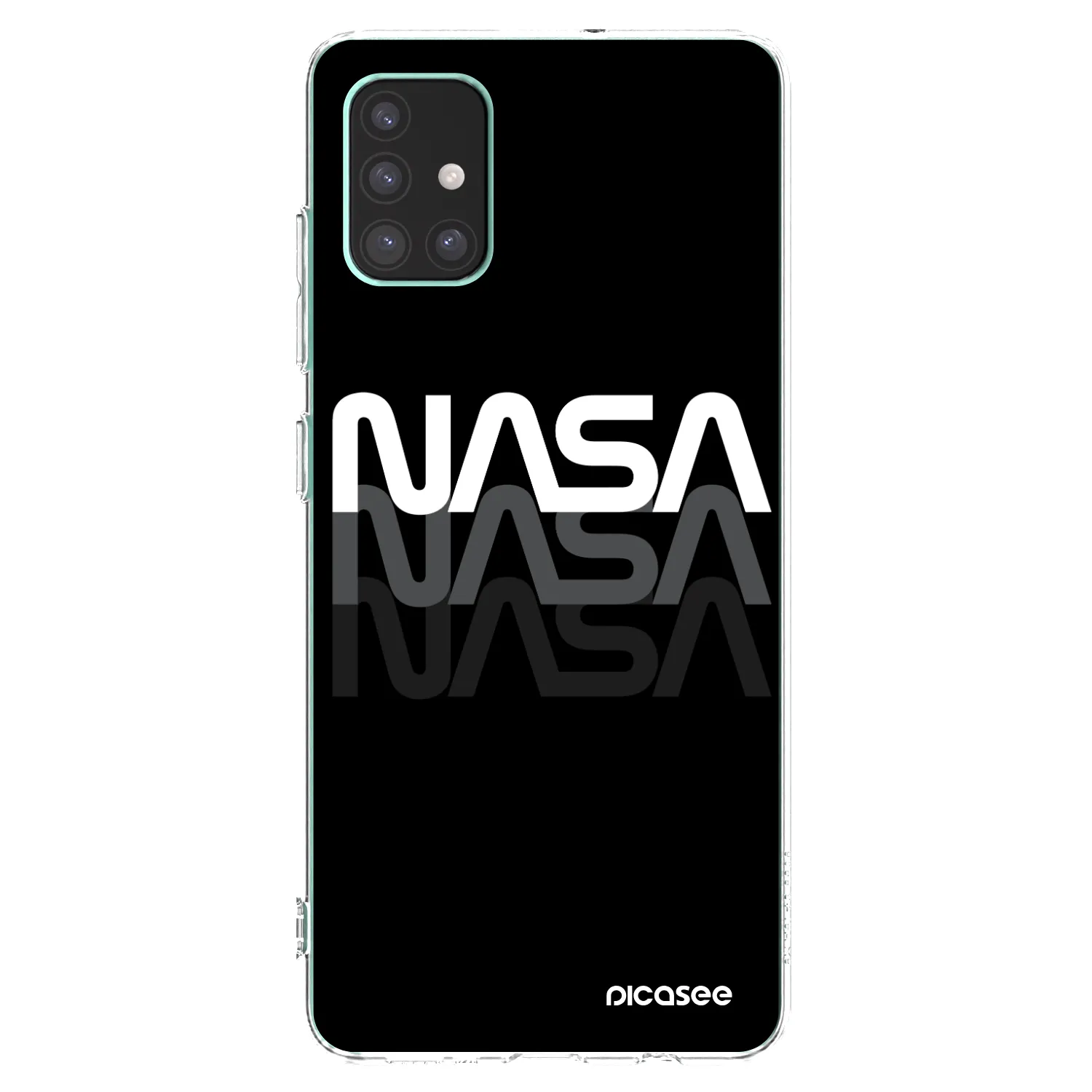 Picasee διαφανής θήκη σιλικόνης Samsung Galaxy M51 M515F - NASA Triple
