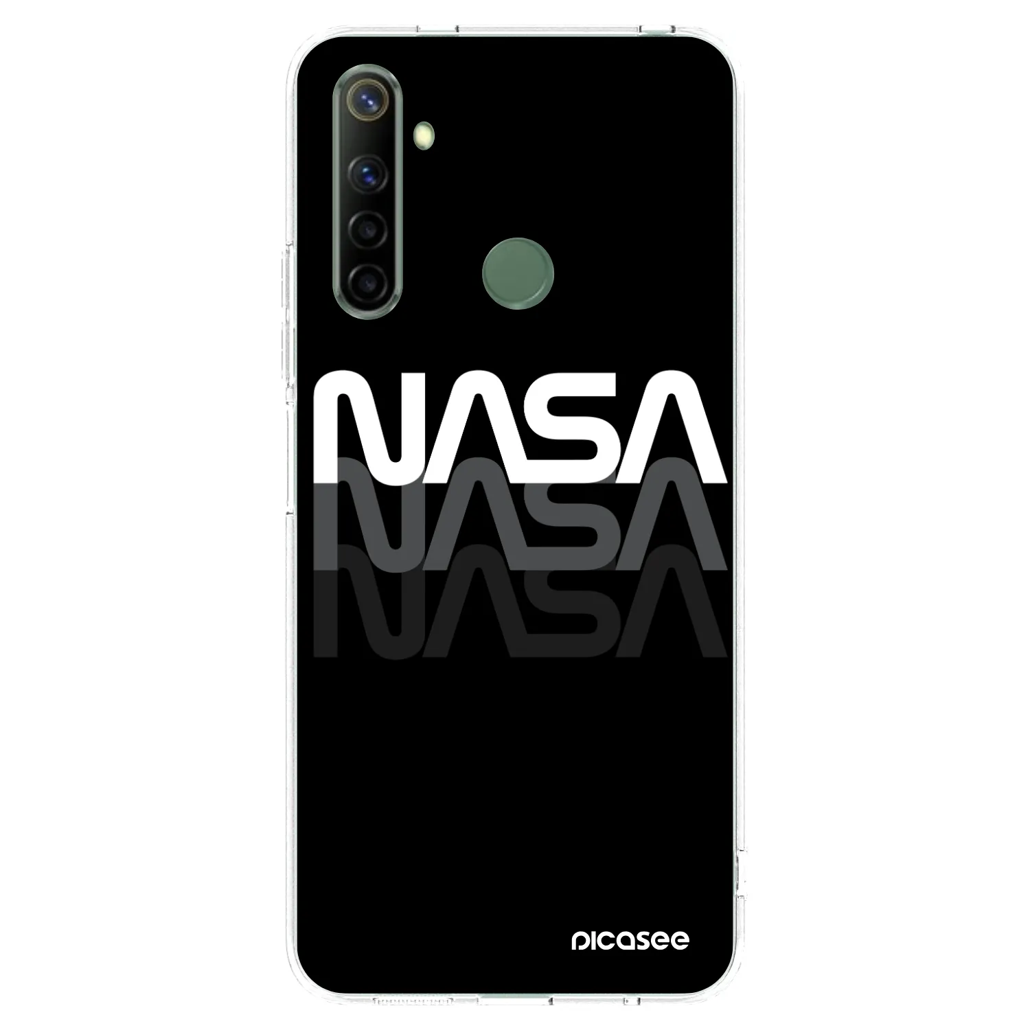 Picasee διαφανής θήκη σιλικόνης Realme 6i - NASA Triple