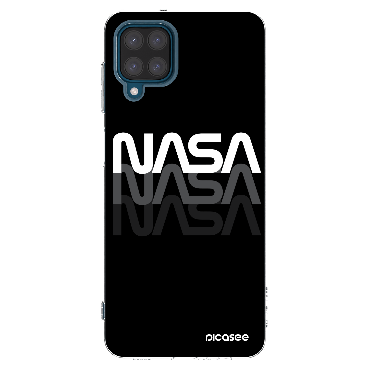 Picasee διαφανής θήκη σιλικόνης Samsung Galaxy A12 A125F - NASA Triple
